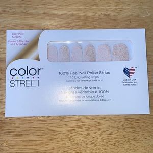 “Wannabe” Color Street, Glitter Overlay, 100% Nail Polish Strips, Pink Glitter